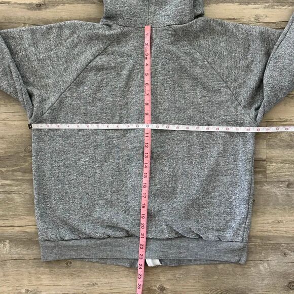 Vintage 80s Big Yank Thermal Lined Grey Hoodie Size Large - Picture 5 of 5